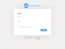 Tablet Screenshot of lead2lease.com